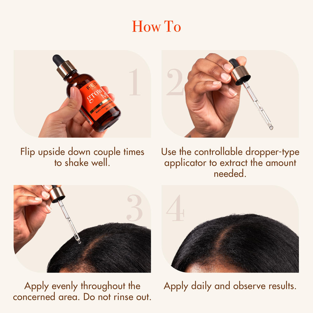 Red by Kiss Growth MD bubble-emulsion during massage shows active formula blending