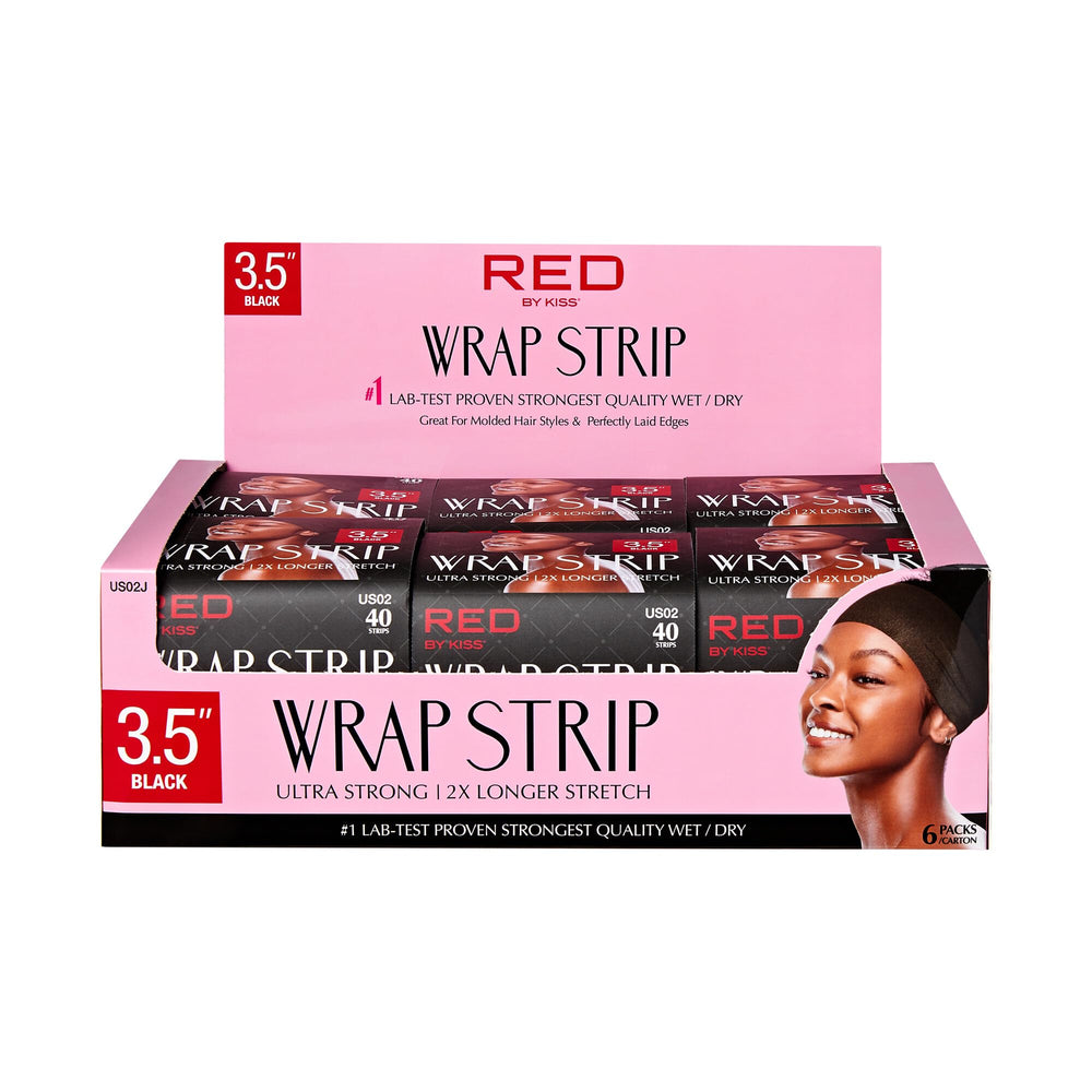 Red by Kiss hair wrapping strip pack of 40 white for secure, long-lasting styling.