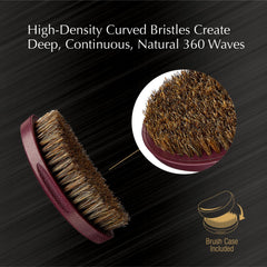 Red by Kiss brush in hand demonstrates palm-size portability for on-the-go grooming