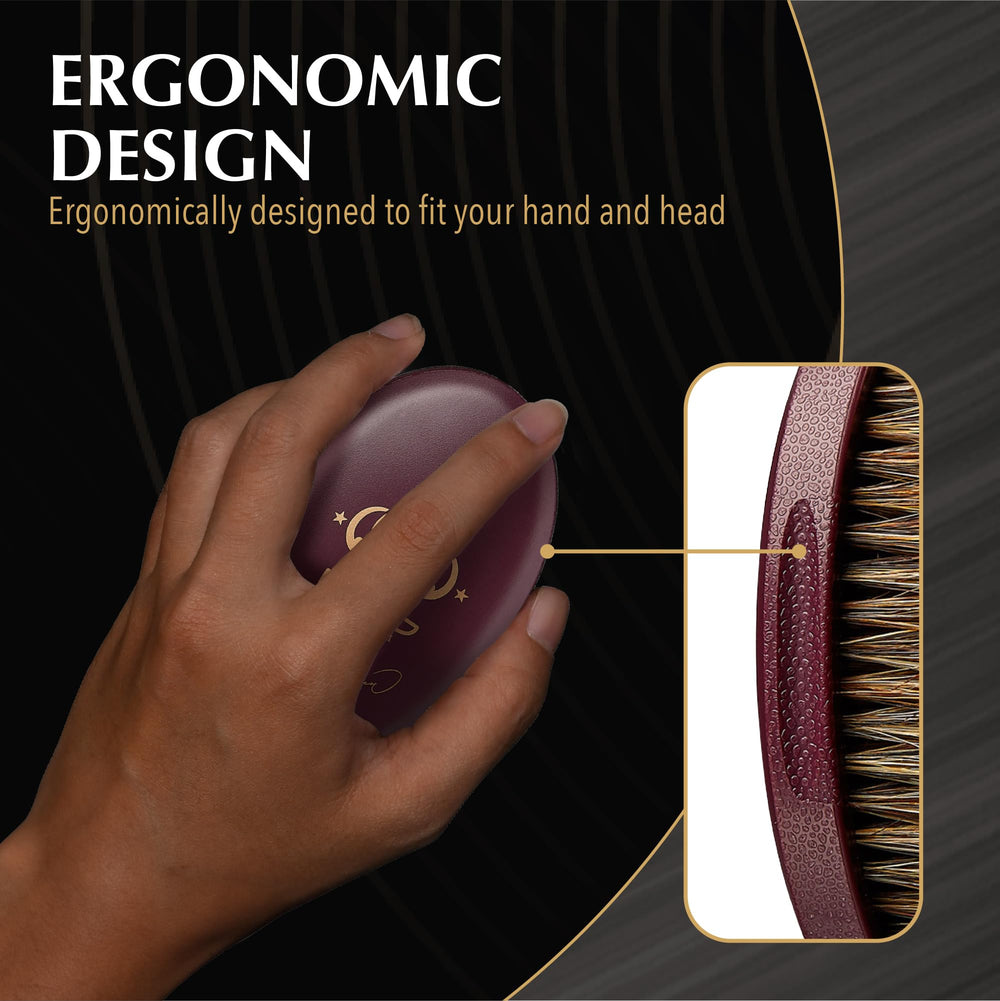 Red by Kiss premium brush packaging with sleek design and compact form