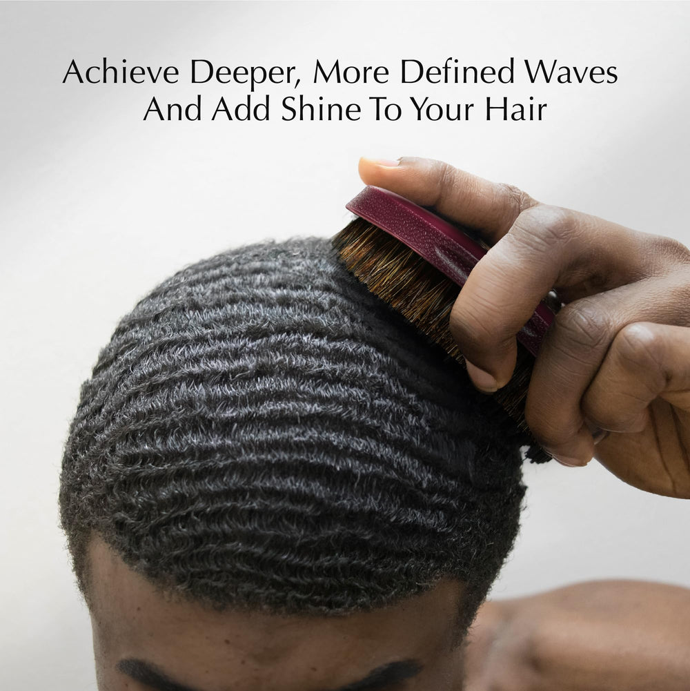 Red by Kiss brush with travel cover protects bristles during travel