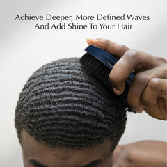 Red by Kiss Premium Pocket Wave Brush Hard wolfing closeup emphasizes handling thick growth