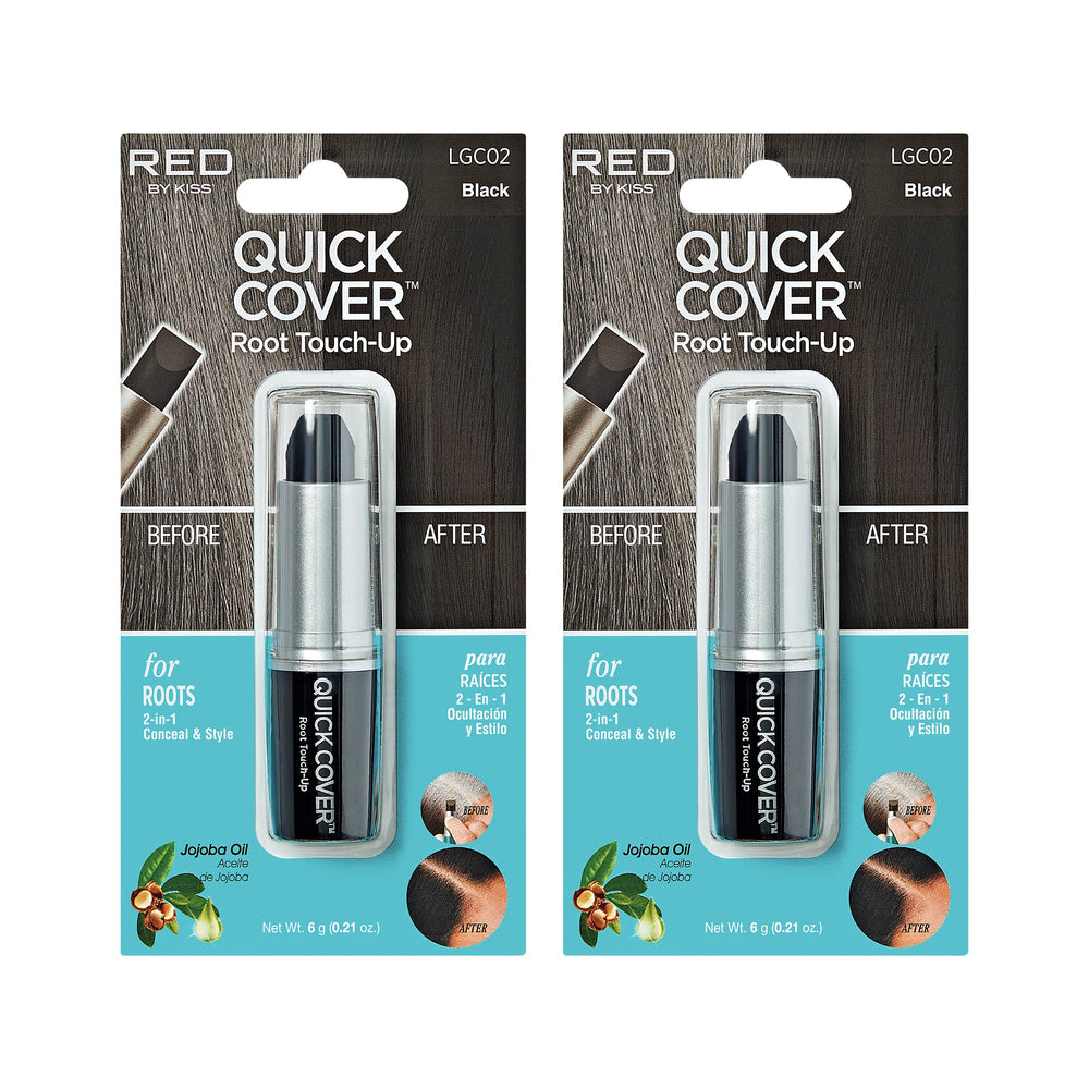 Red by Kiss Quick Cover Root Touch Up Stick close-up for precise, natural root concealment.