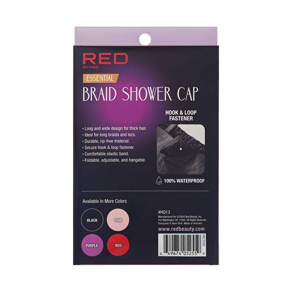 Red by Kiss super jumbo size option prepares for thick hair, smoothing shower routine.