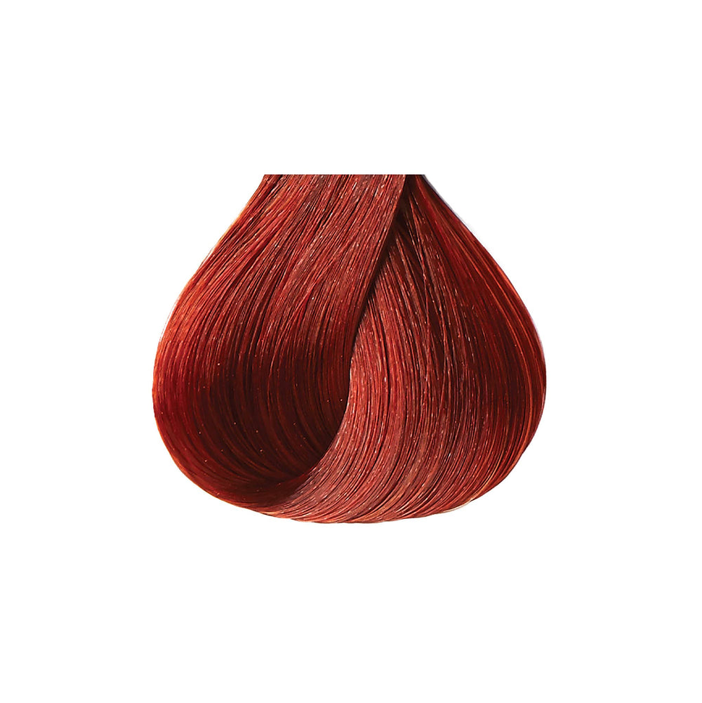 Red by Kiss Tintation after-color hair showing vibrant glossy finish
