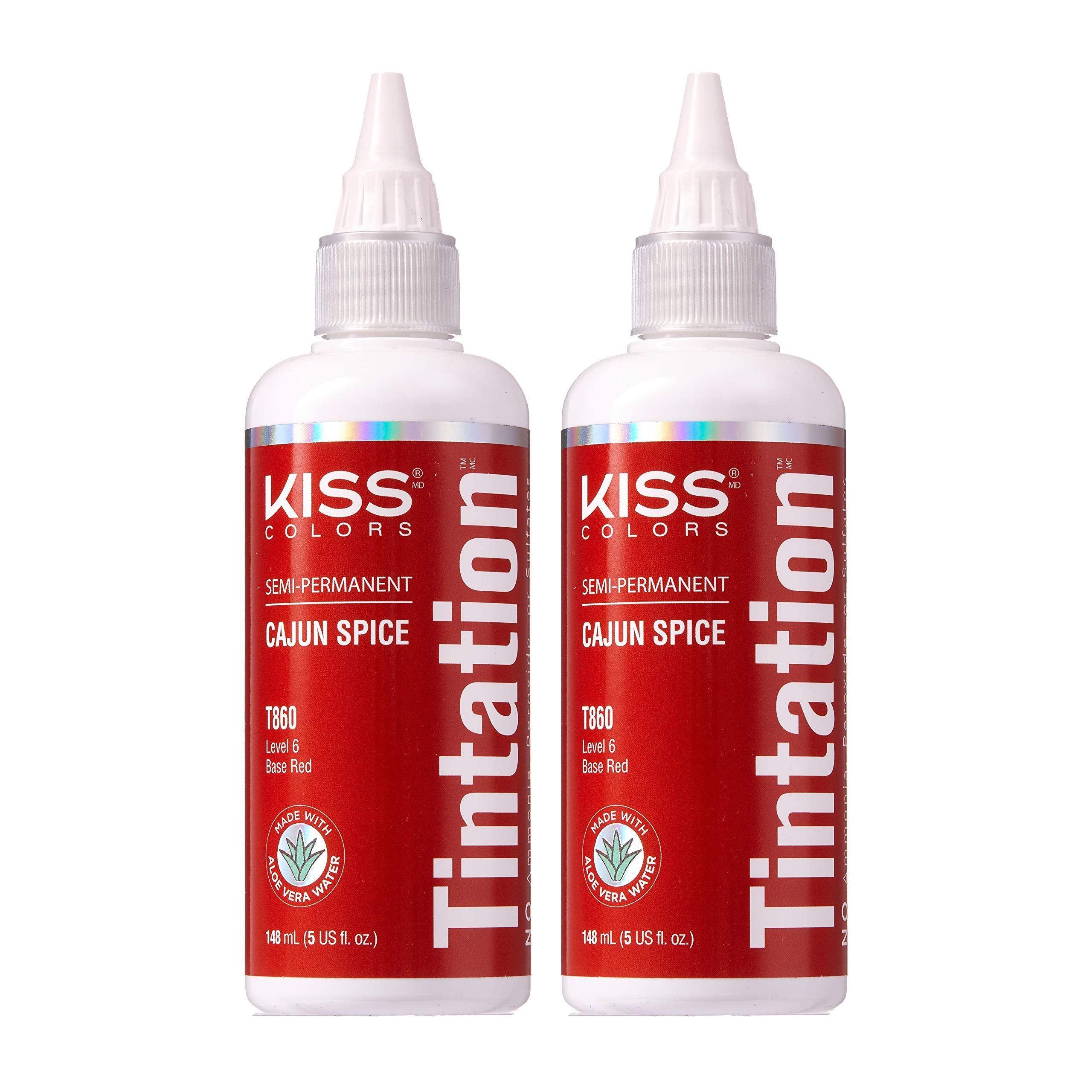 Red by Kiss Tintation Cajun Spice duo pack 5oz ready for at-home color trials