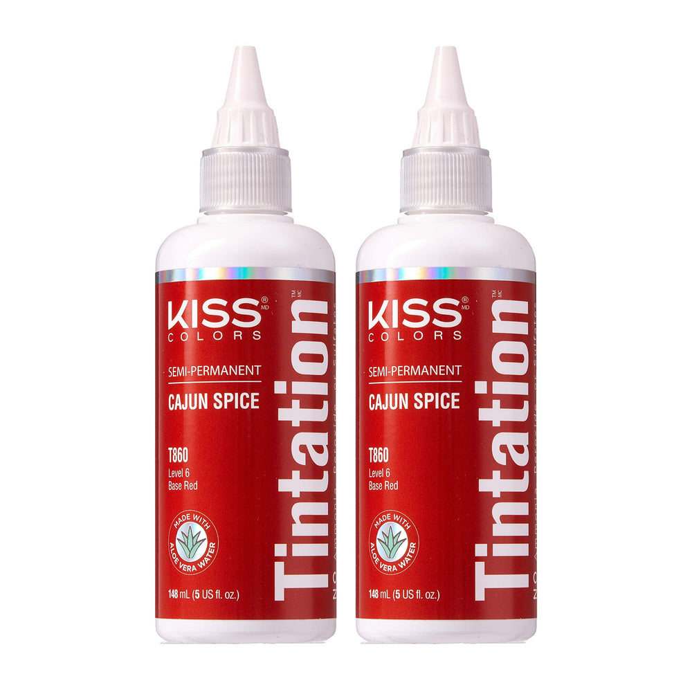 Red by Kiss Tintation Cajun Spice duo pack 5oz ready for at-home color trials