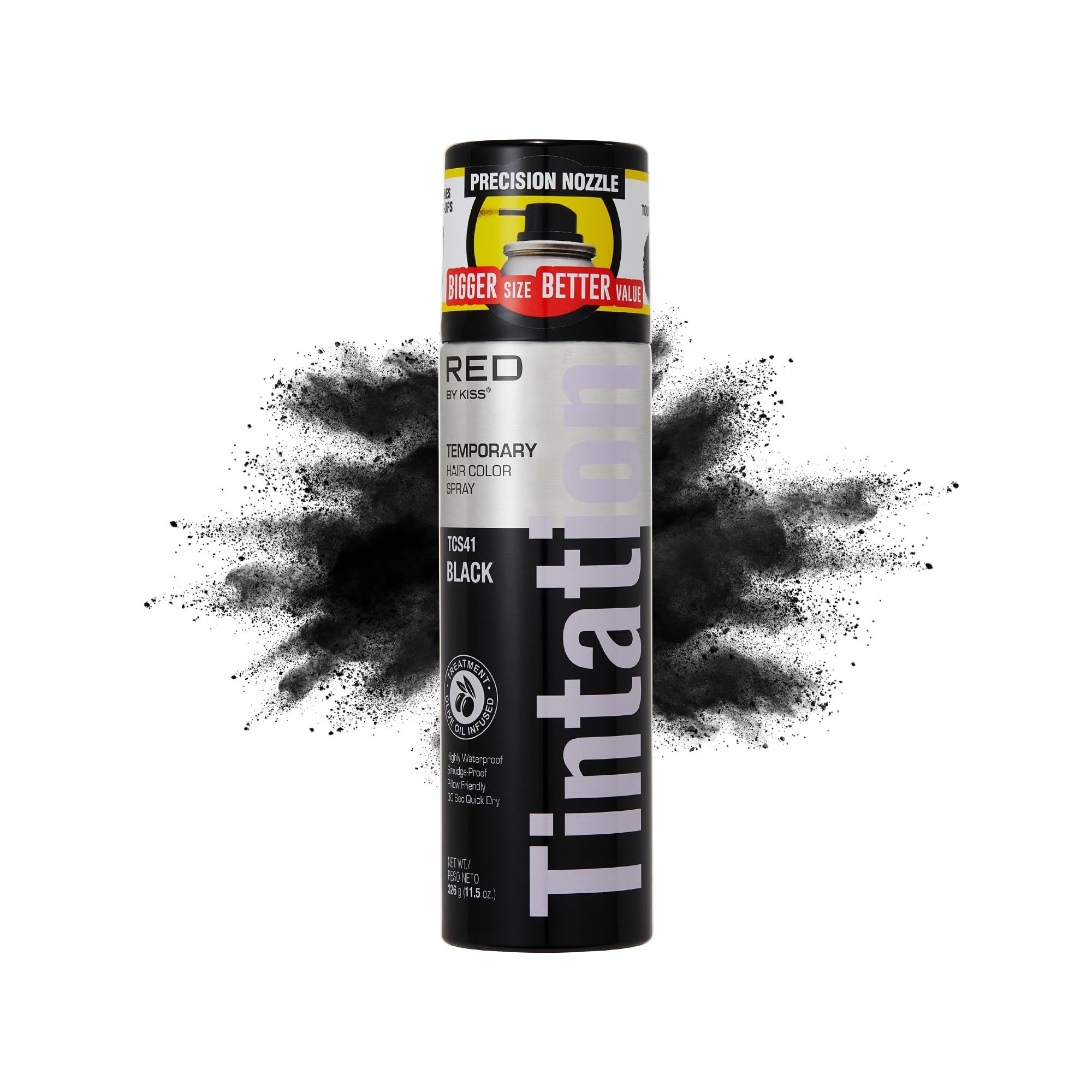 RED by Kiss Tintation extra-large bottle for professional use and quick gray coverage.