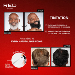 RED by Kiss Tintation gray root coverage blends naturally for a seamless look.