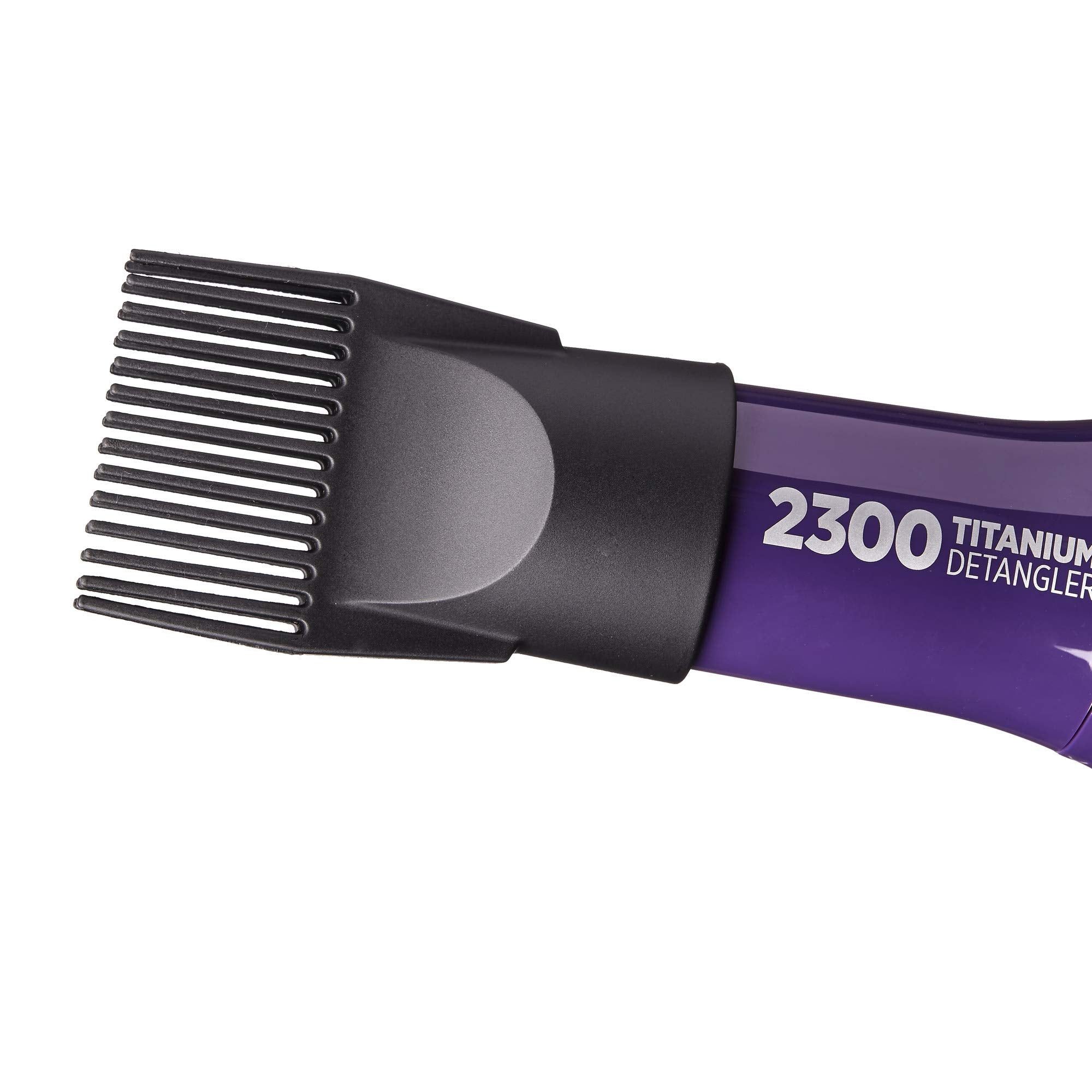 Red by Kiss Titanium 2300 Detangler Dryer in use on all hair types.