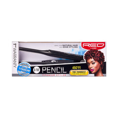 Red by KISS Titanium Styler Pencil Flat Iron 3/10 edge-detail enables precise edge work with smooth results
