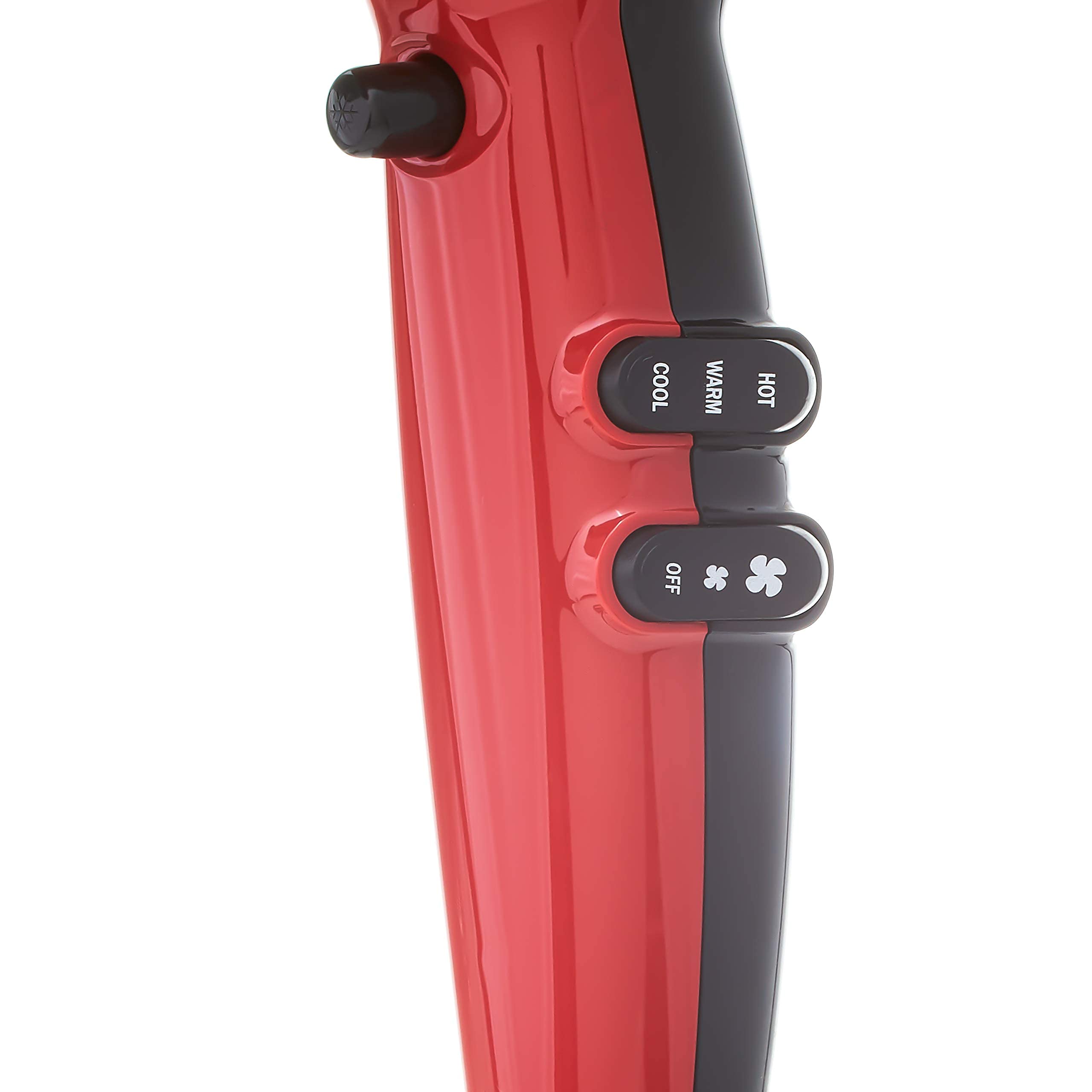 Red by Kiss Tourmaline Ceramic 2200 PRO with combs for smooth, controlled styling