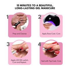Red Carpet Manicure prep cleanser shows clean canvas before color application