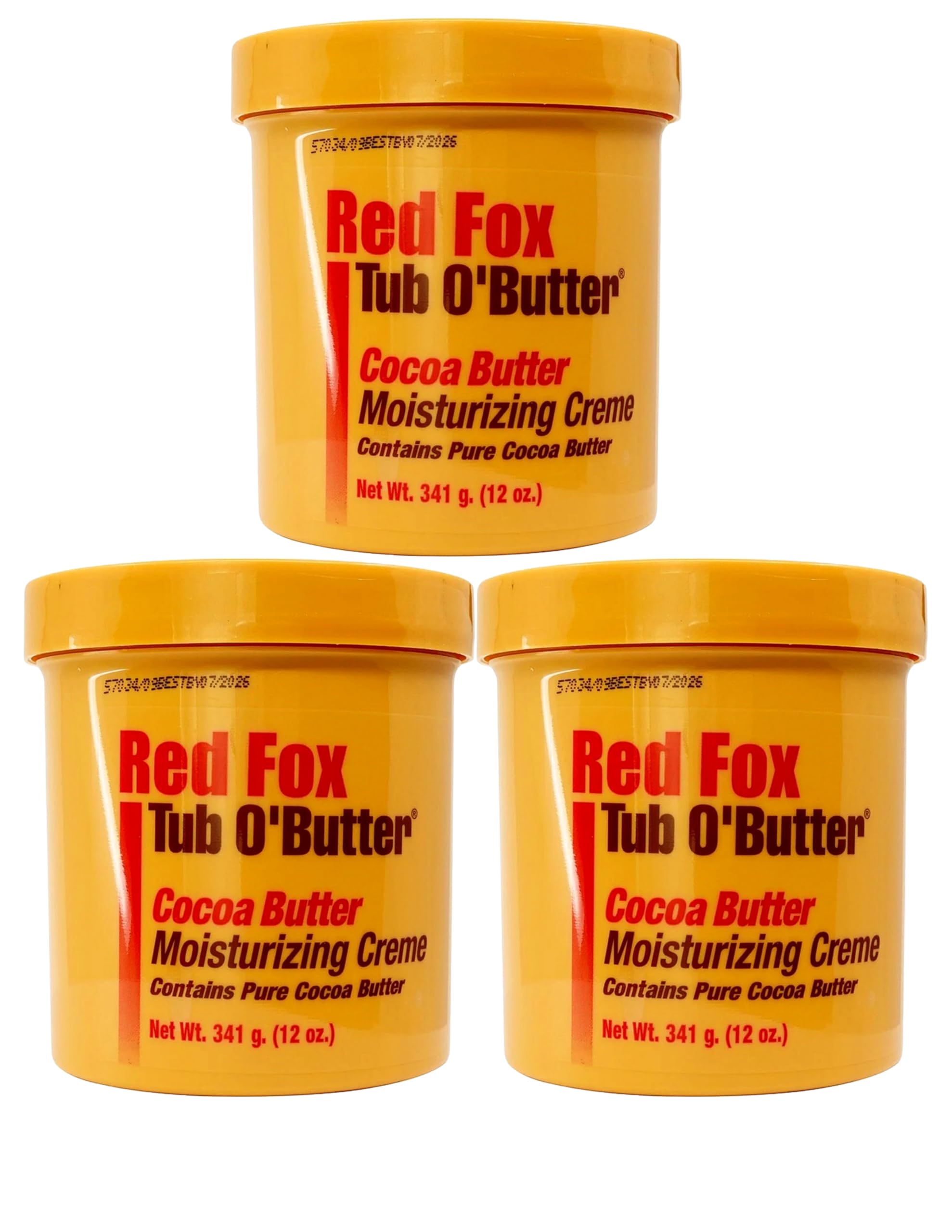 Red Fox Tub O'Butter Cocoa Butter cream unopened tub for deep hydration and softness.