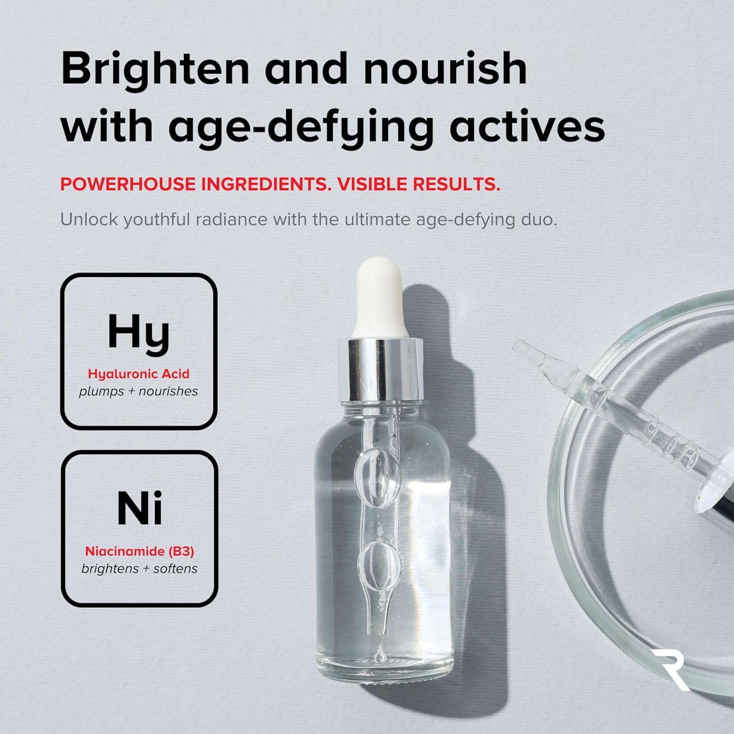 RED Medical hyaluronic acid gel texture close-up highlights non-greasy feel