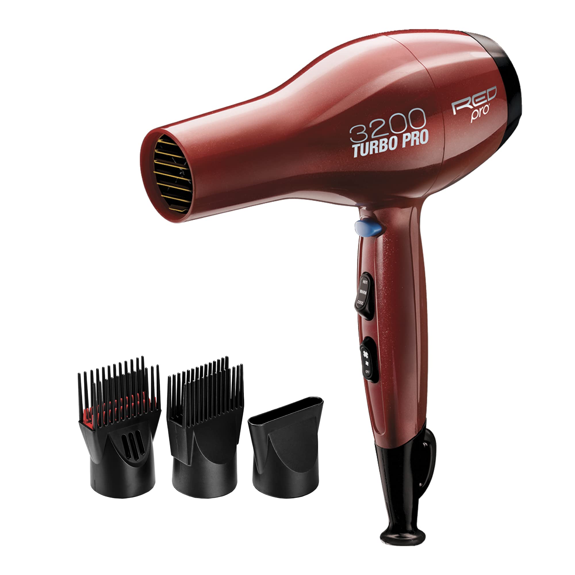 RED PRO 3200 Turbo Pro Detangler dryer main view for fast, salon-quality home styling.