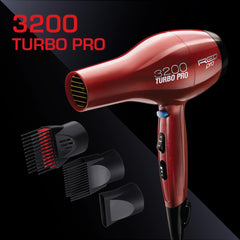 RED PRO 3200 Turbo Pro Detangler double-layer pik close-up for quick detangling and styling.