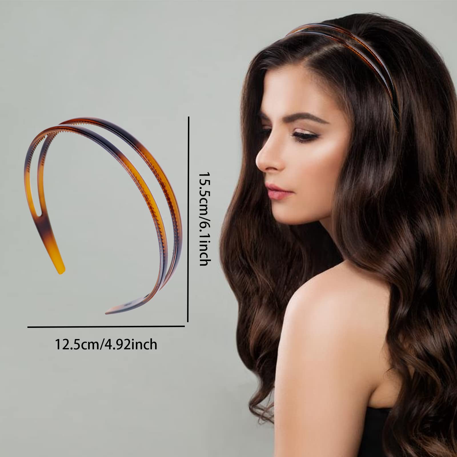 REDANHA headband inner-teeth design demonstrated for stable placement without hair damage.
