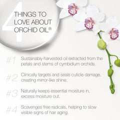 Redavid Orchid Oil applied to damp curls for frizz control and moisture
