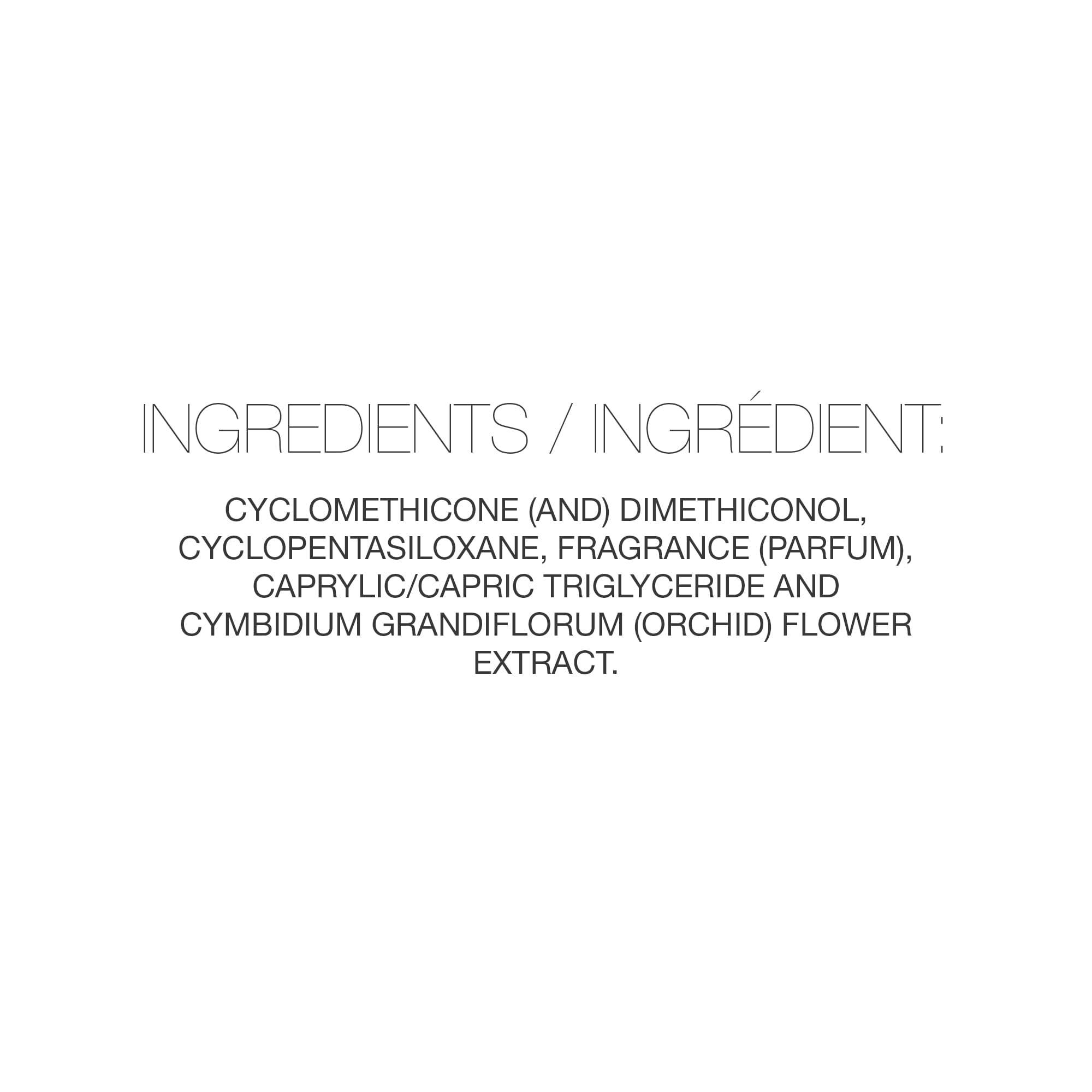 Redavid Orchid Oil ingredients highlight Cymbidium Orchid Complex for hydration