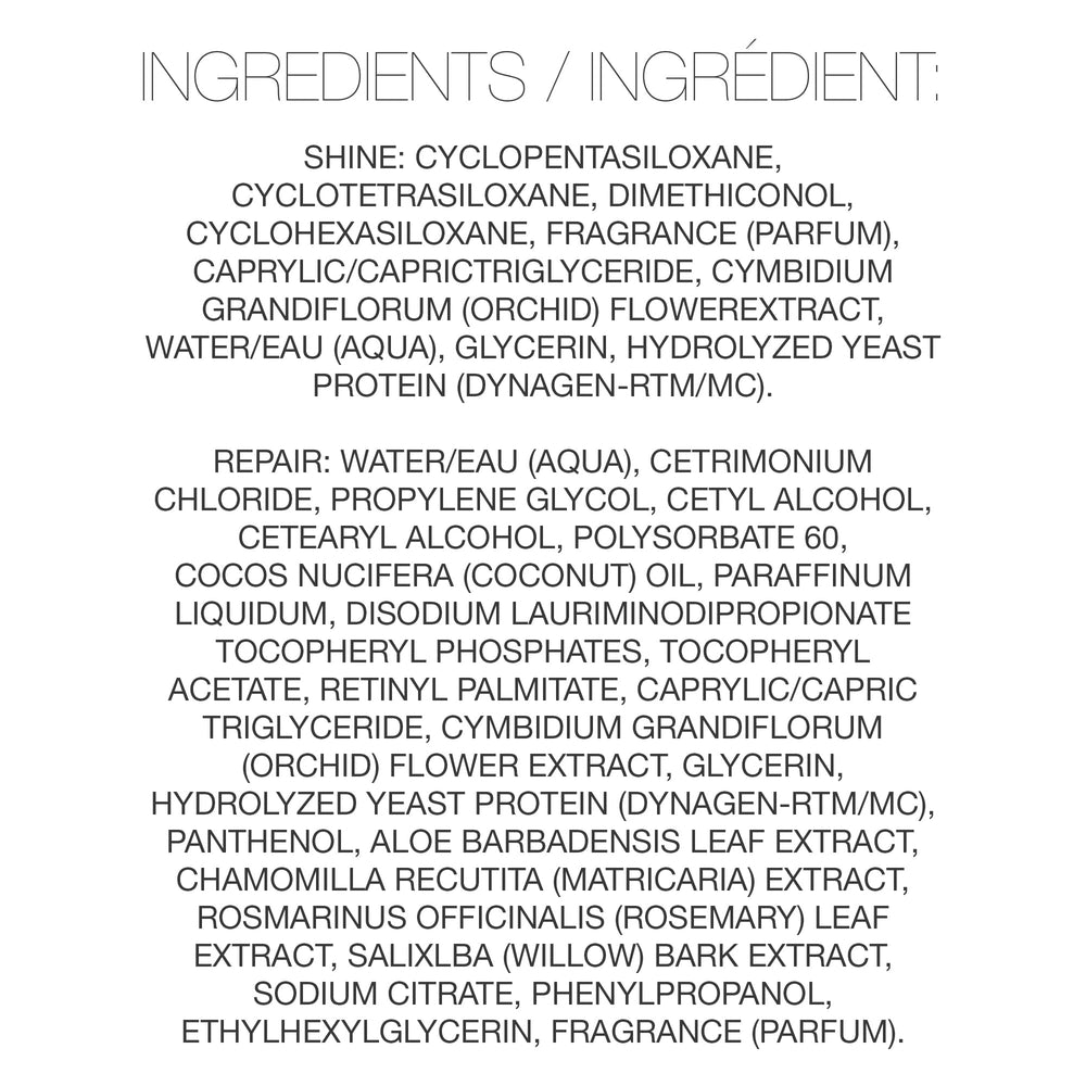 Redavid Orchid Oil Sugar Cane Protein strengthens strands for fuller hair.