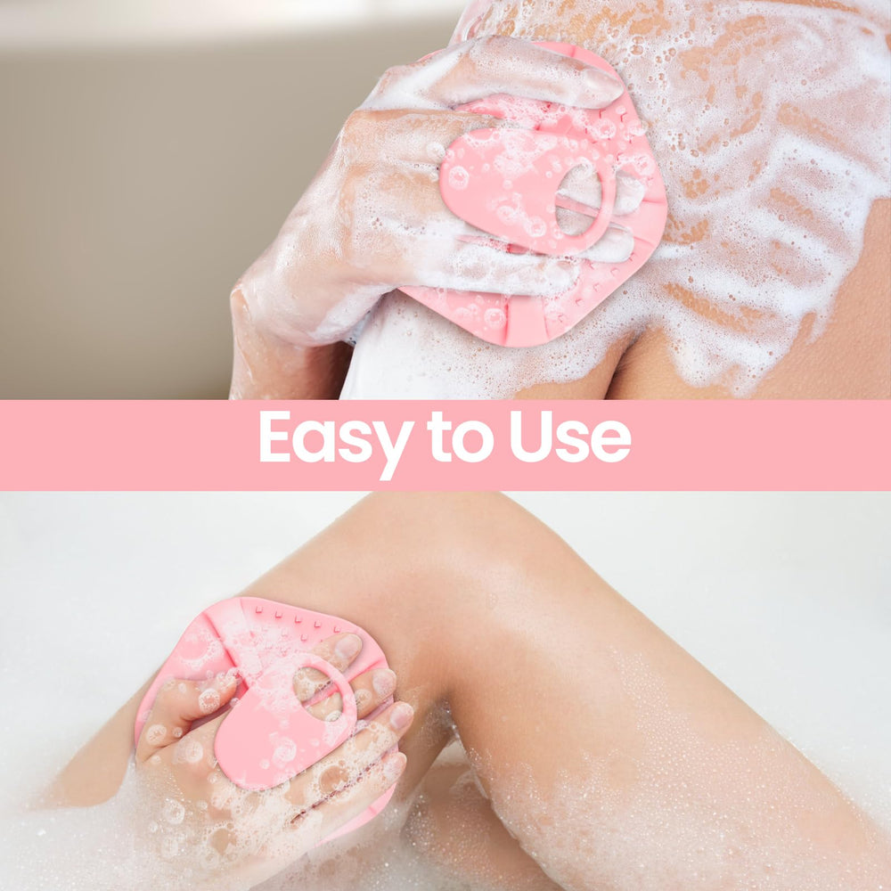 Redfly shower scrubber creates rich foam and smooth massage during wash.
