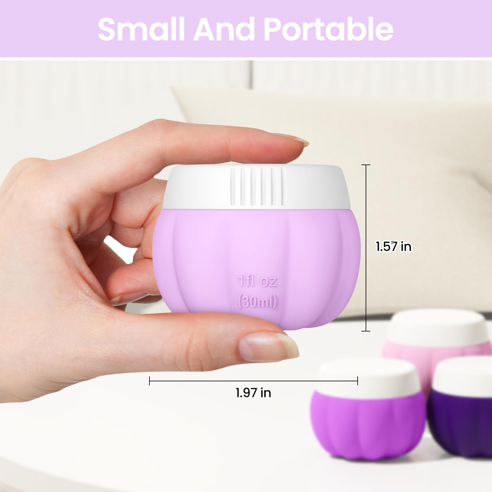Redfly silicone jars for creams stay safe and odor-free after washing.