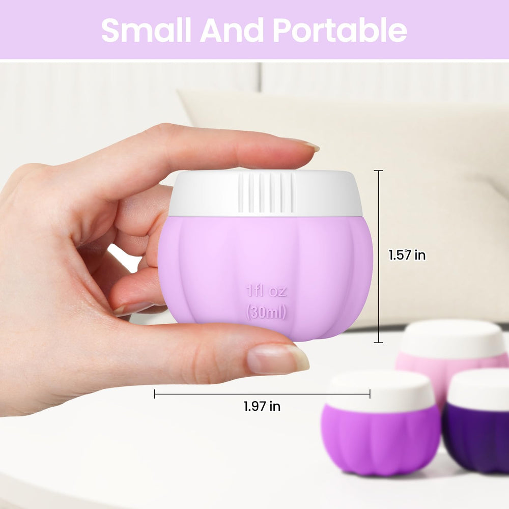 Redfly silicone jars for creams stay safe and odor-free after washing.