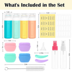 Redfly silicone leak-proof bottles with secure caps for mess-free travel.