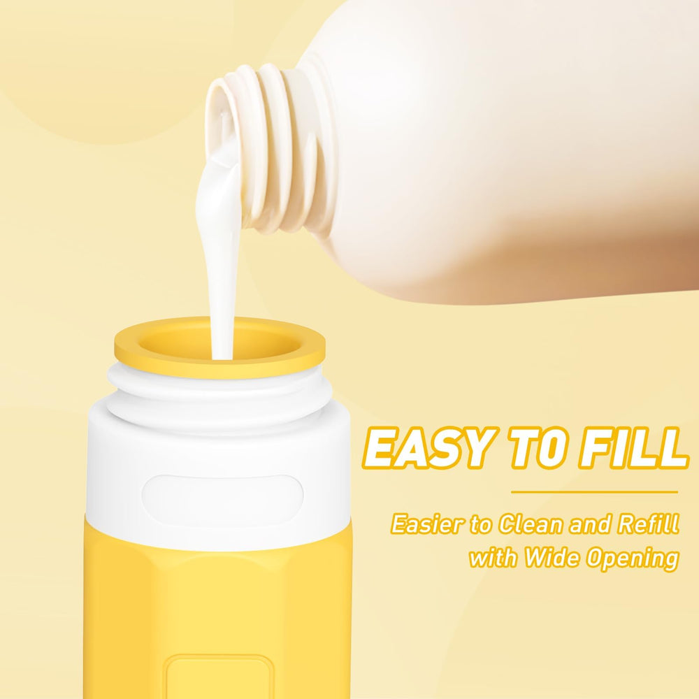 Redfly silicone travel bottles leak-proof design in vibrant colors.