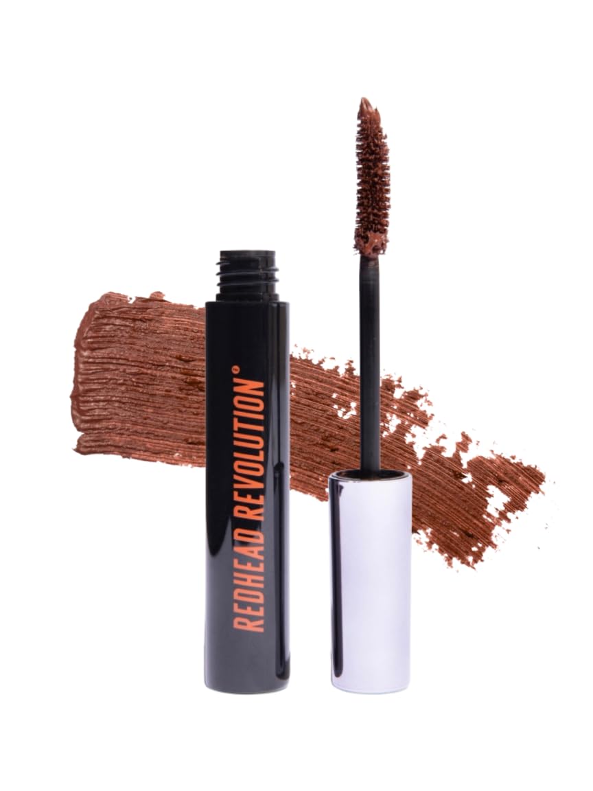 Redhead Revolution Gingerlash mascara bottle shows warm reddish-brown shade for redheads.
