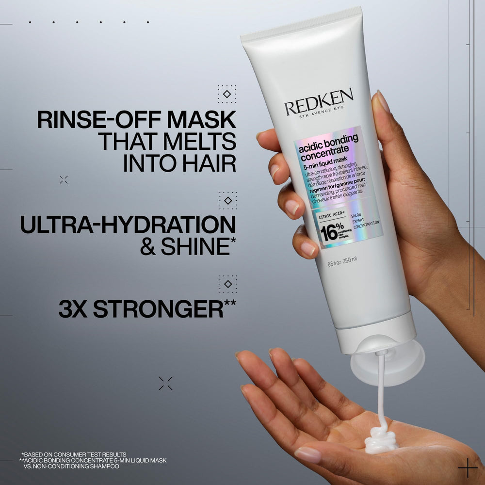 Redken pouring lightweight liquid mask texture for quick even application benefit