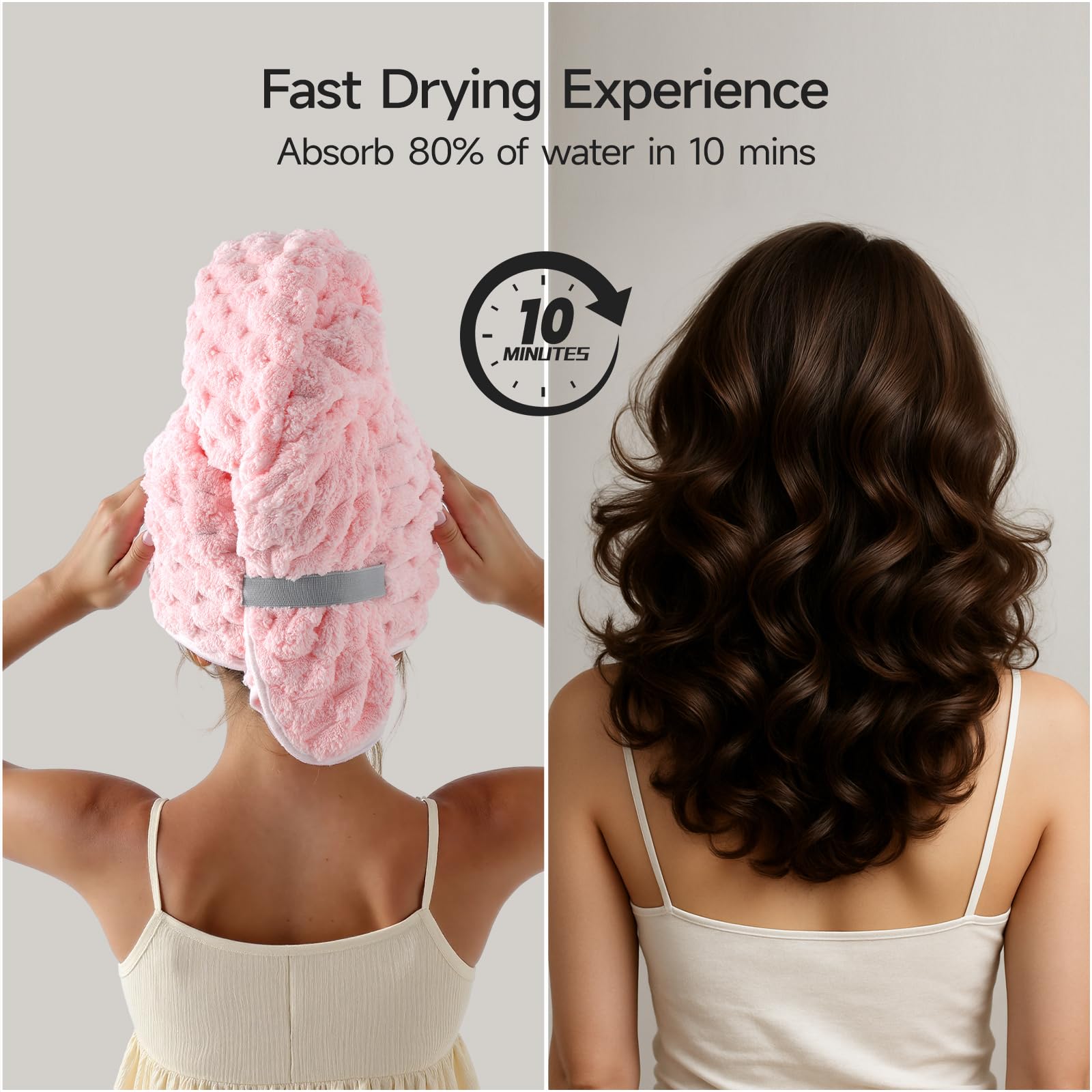 REDKISS hair towel curly-friendly-use ideal for protecting curls and reducing frizz