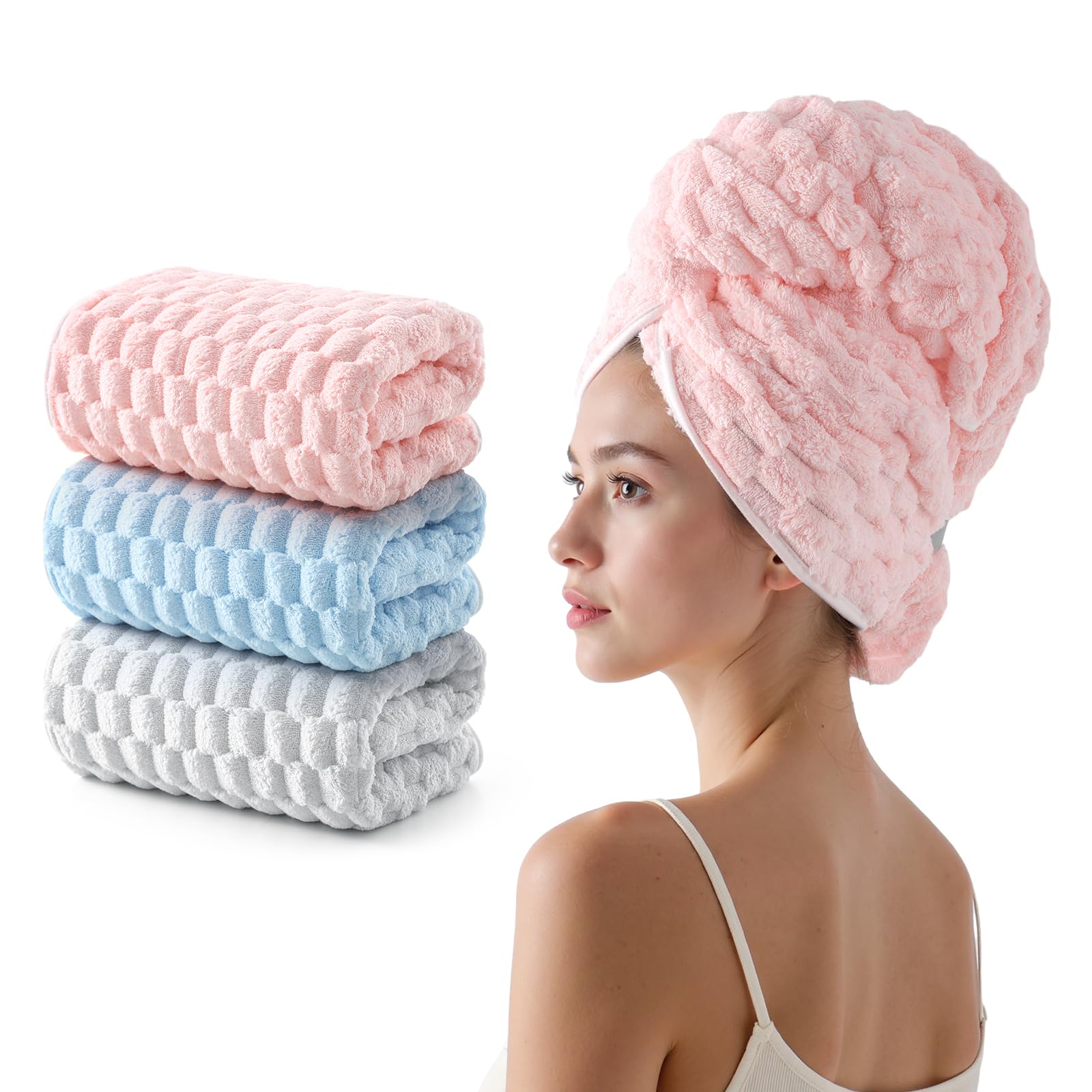 REDKISS hair towel wash-before-use recommended to prep fibers