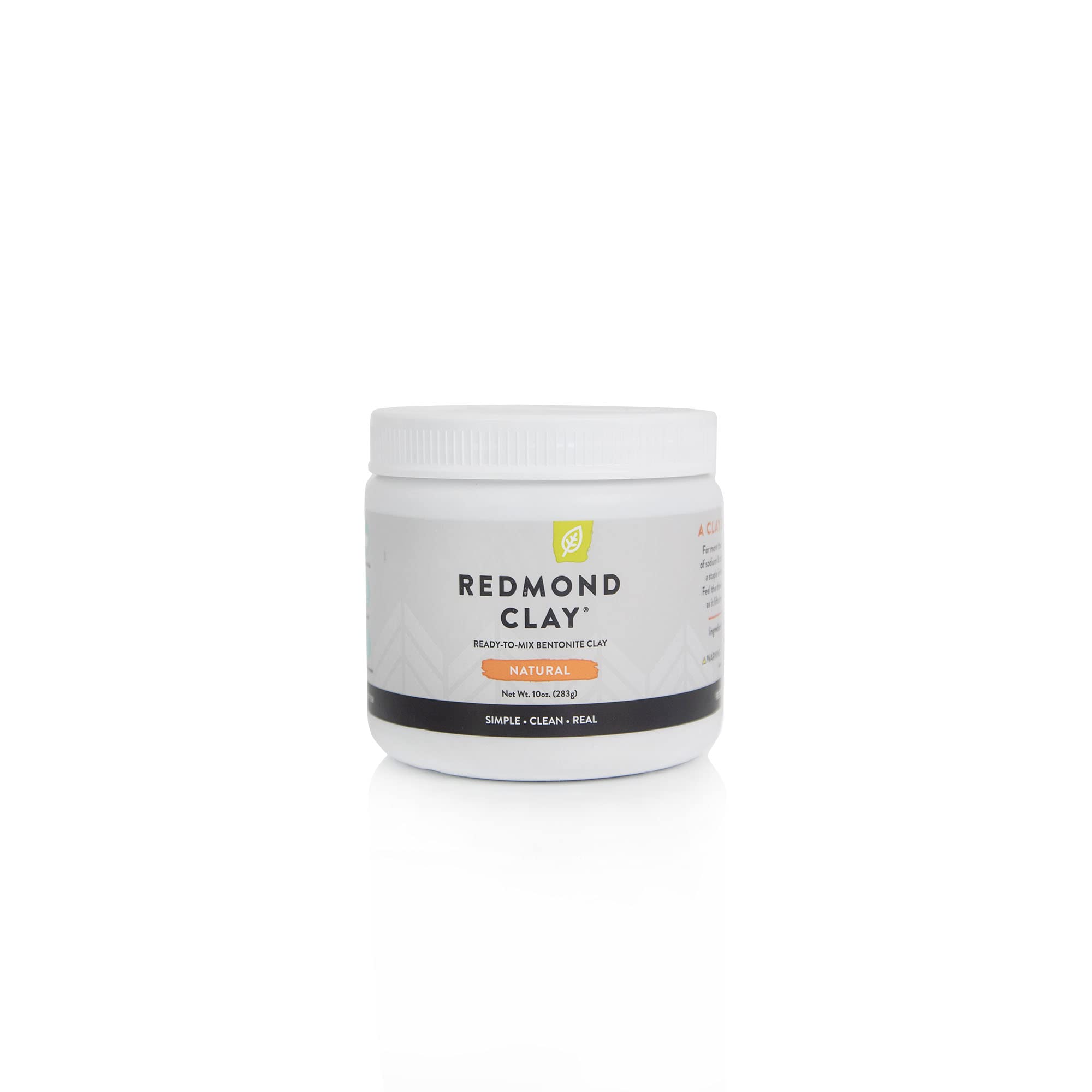 Redmond Clay Bentonite mask application shows pore-refining action for smoother skin.