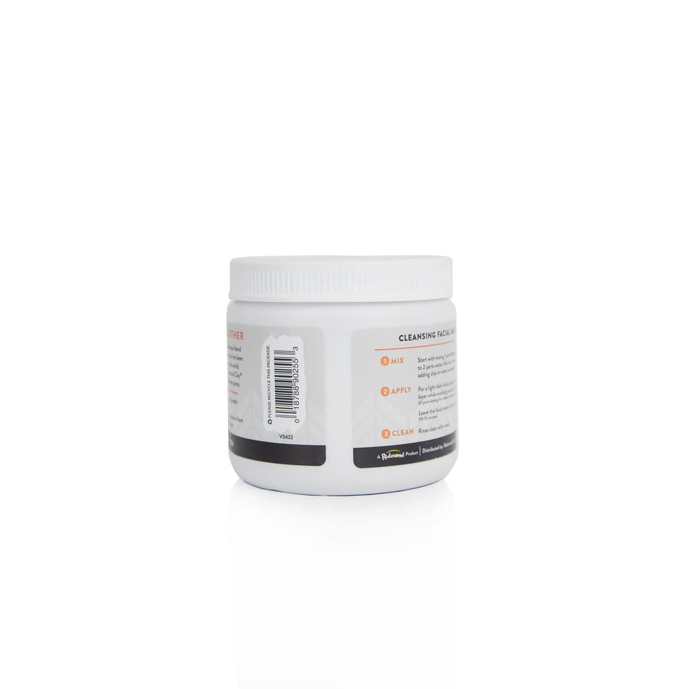 Redmond Clay Bentonite mask on skin demonstrates sebum control and matte finish.