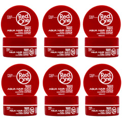 RedOne Aqua Hair Wax packshot highlights strong hold and high-gloss finish.