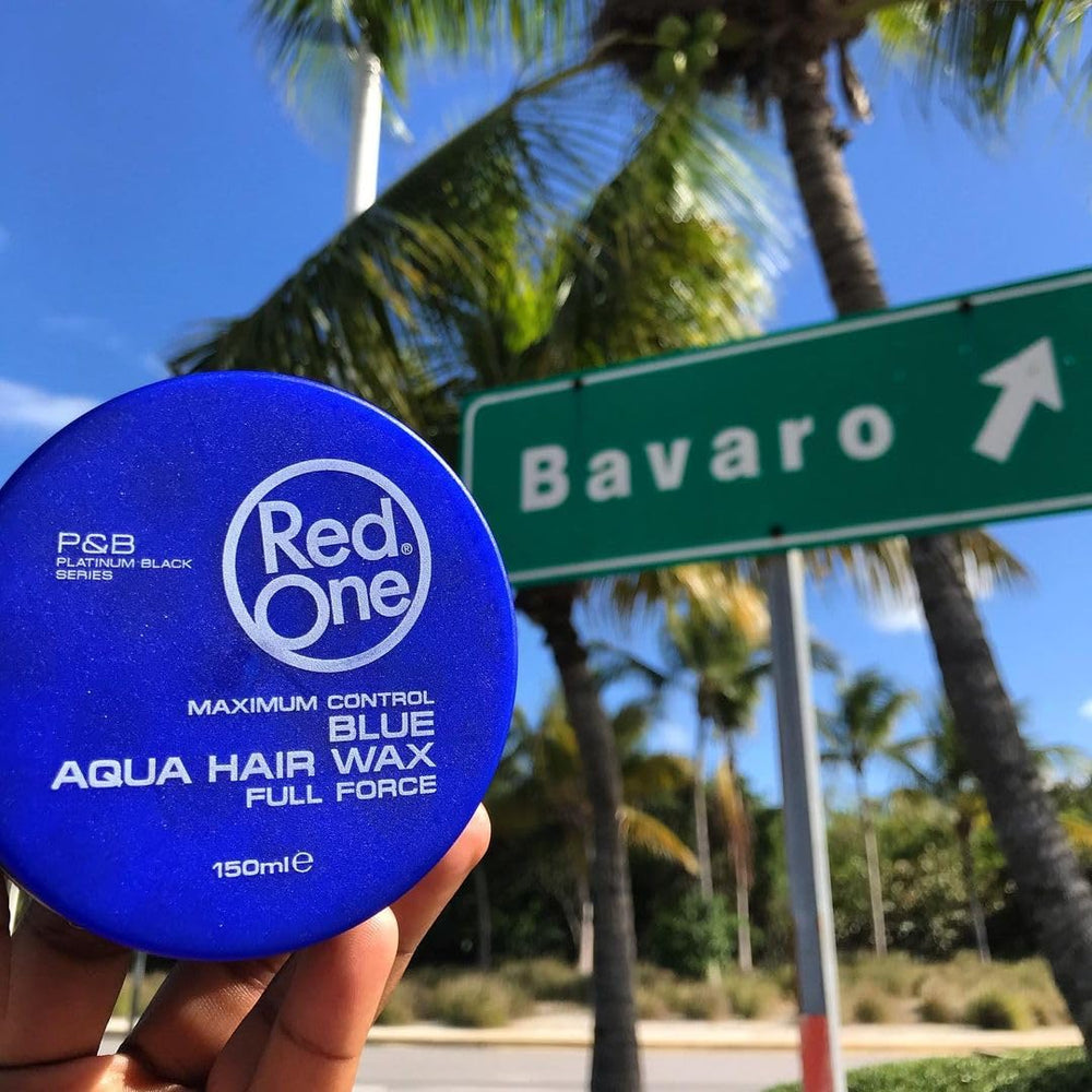Redone Blue Wax application close-up for easy, flexible styling