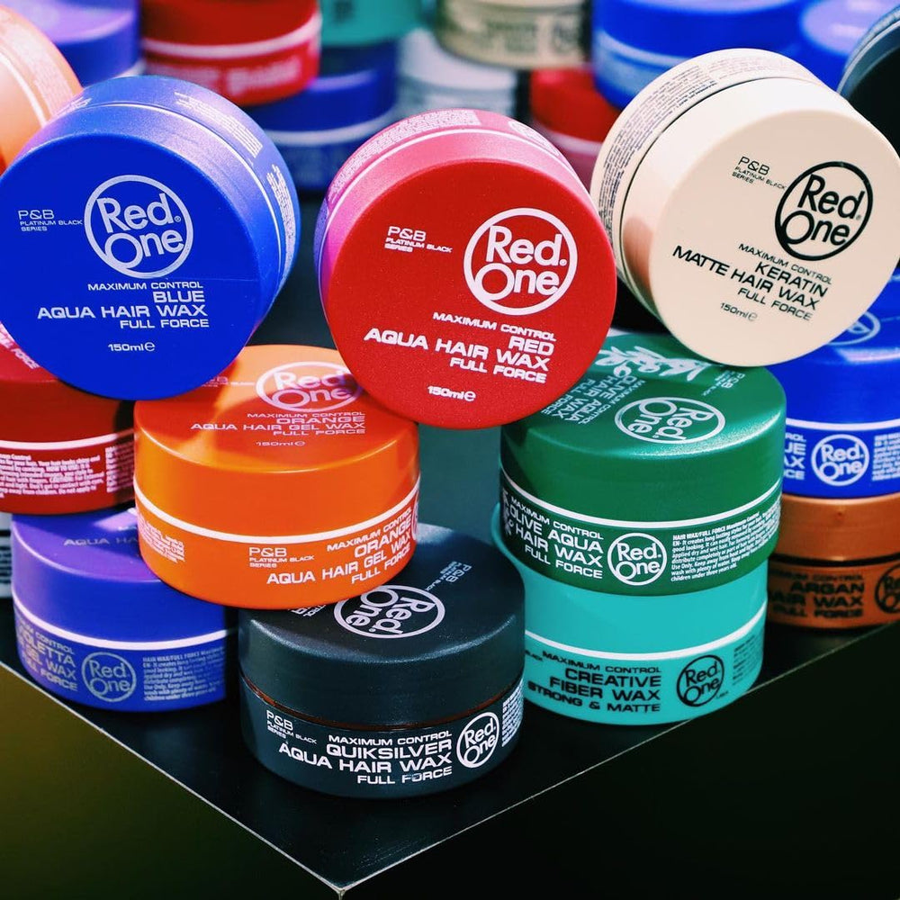 Redone Hair Styling Wax Orange results show defined texture and long-lasting control.