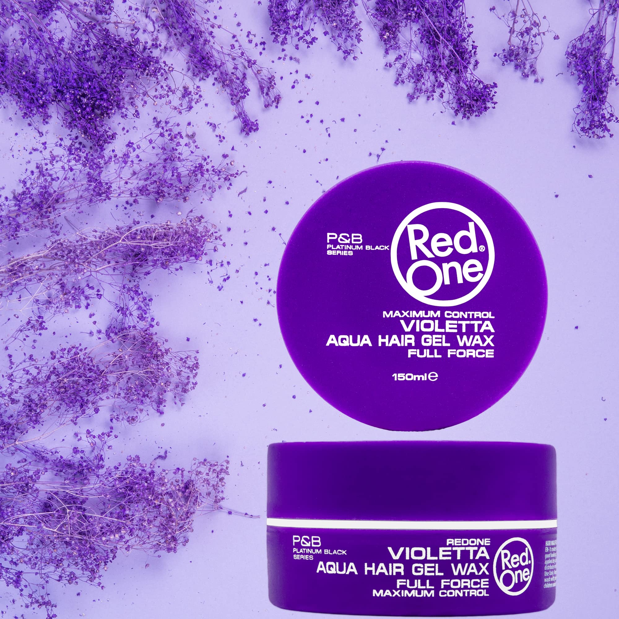 Redone Violetta wax water-based formula cleans easily and rinses without residue.