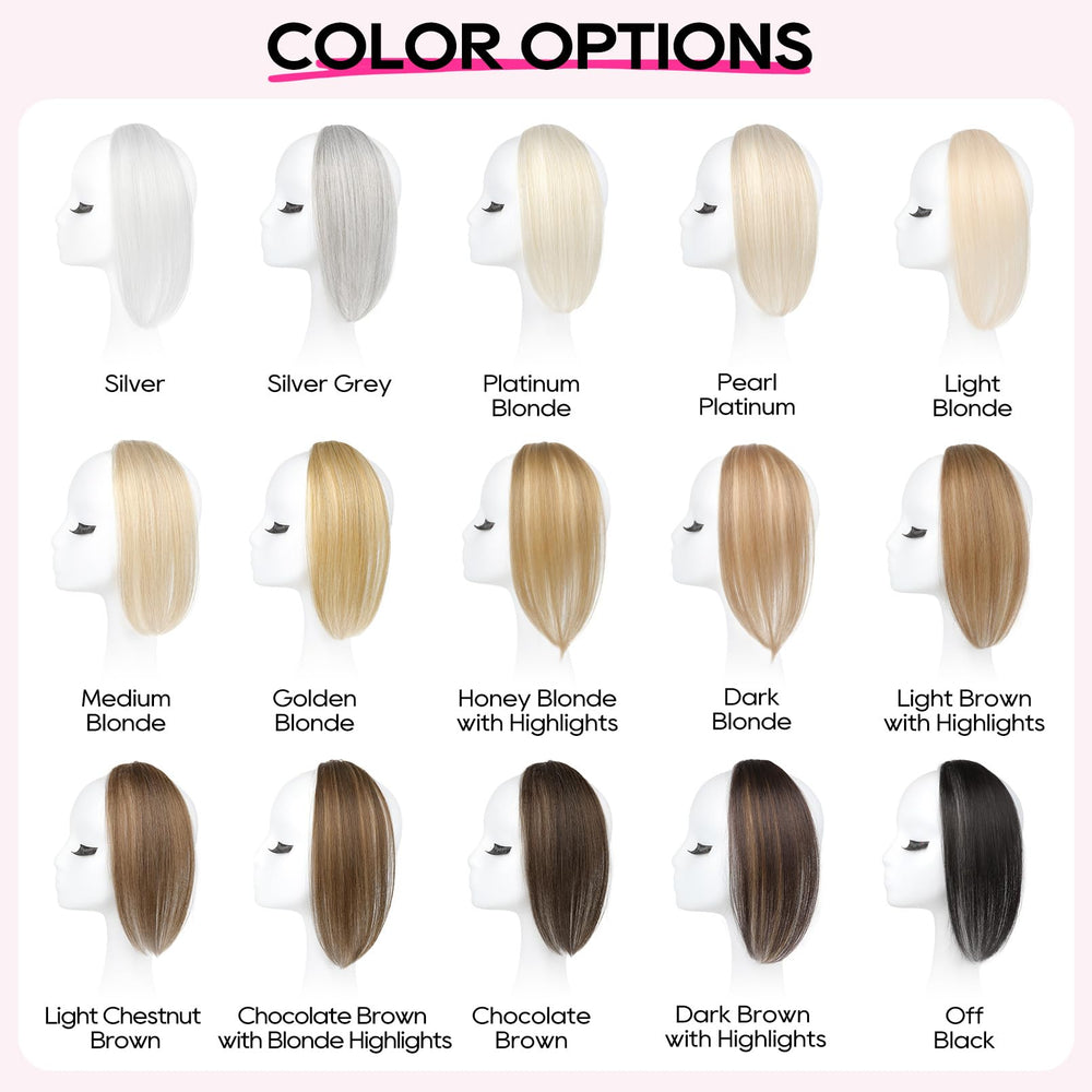REECHO Clip-In Volumizer 12in chocolate brown color blend.