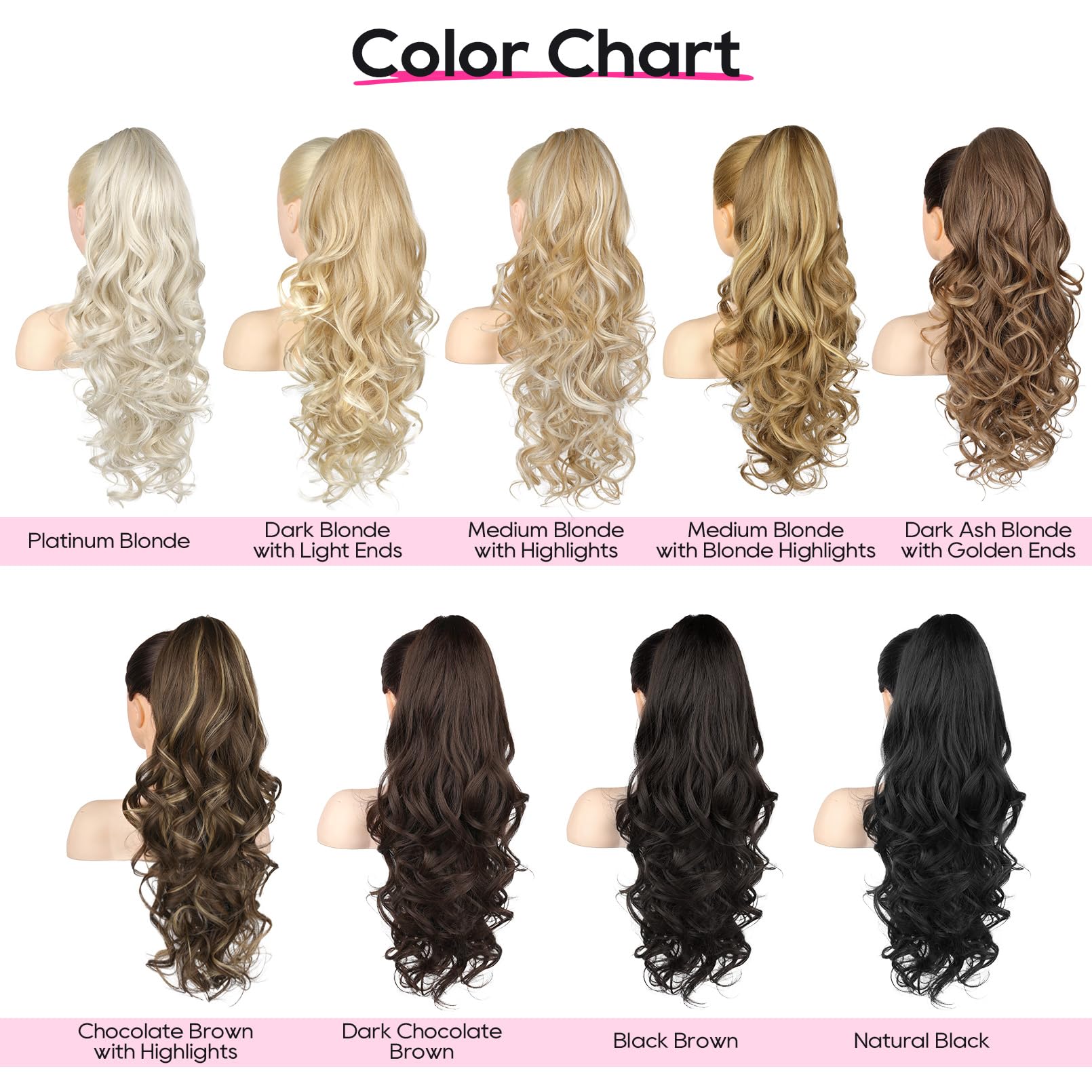 REECHO easy clip-on pony tail application demonstrates fast transformation