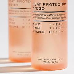 REF 230 Heat Protection Spray on damp hair ready for blow-dry styling