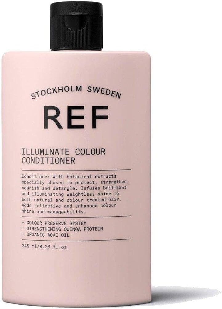 REF Illuminate Colour Conditioner dispense demonstrates easy application for detangling