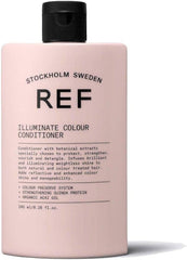 REF Illuminate Colour Conditioner dispense demonstrates easy application for detangling