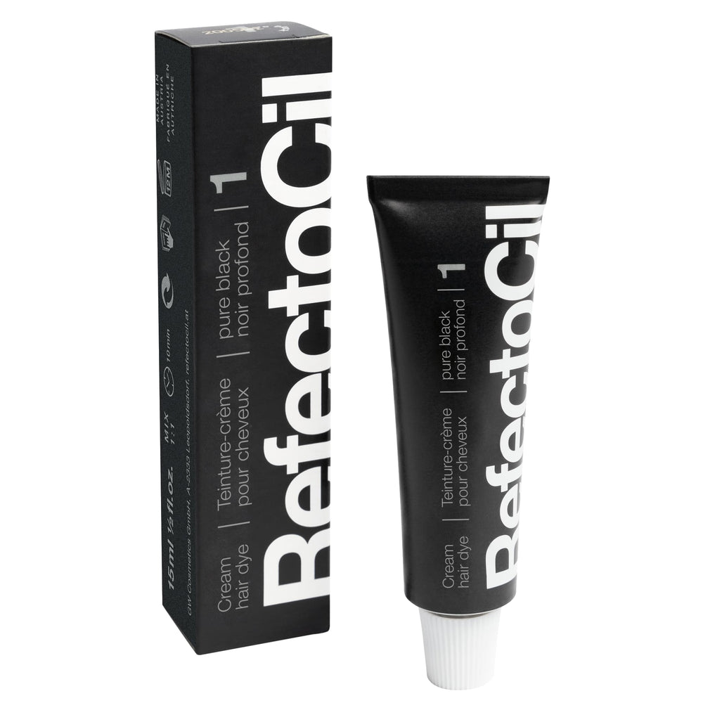 RefectoCil application-set tools for even coverage and a bold finish.