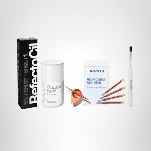 RefectoCil mixing dish with the kit enables customized shade blending.
