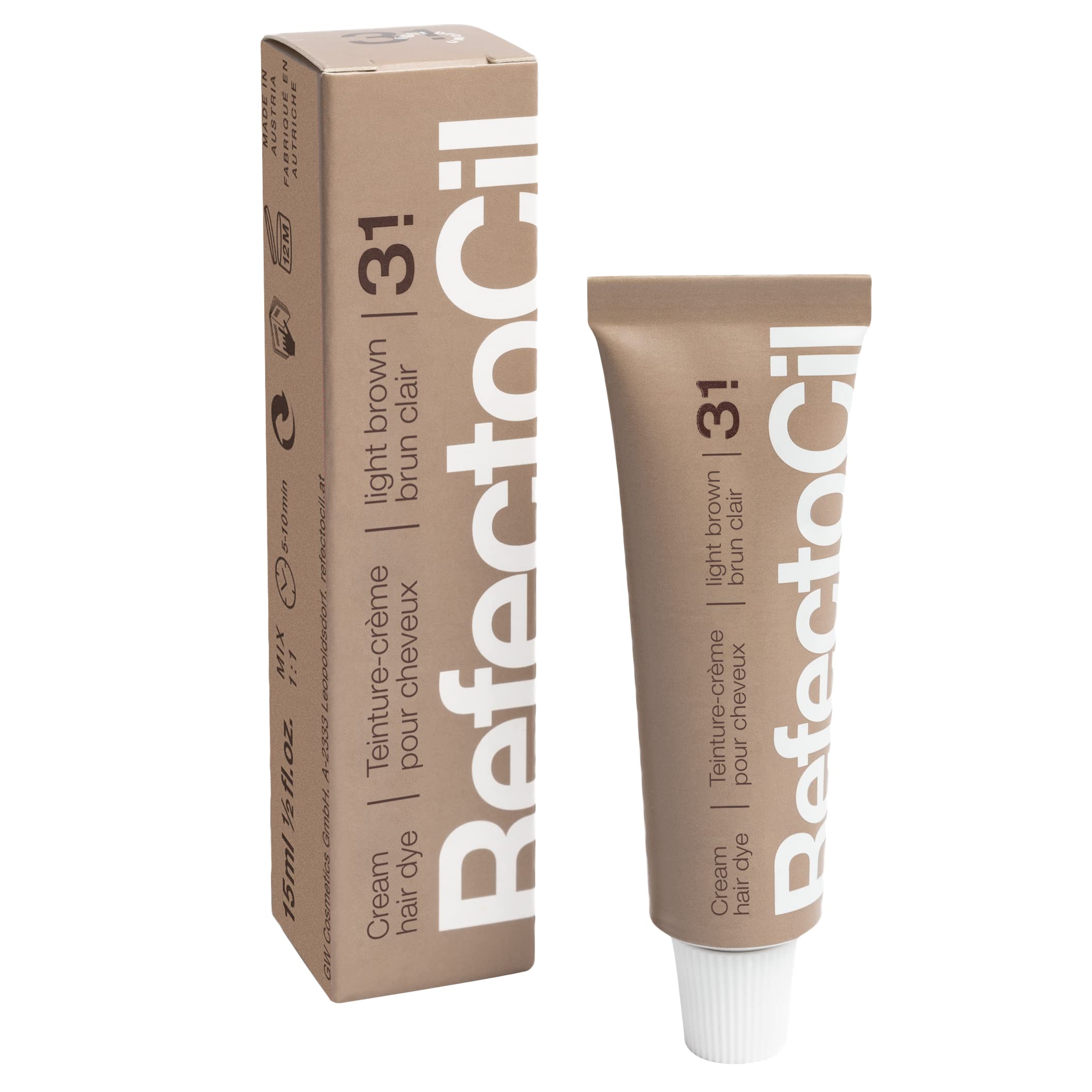 RefectoCil 2-pack packaging image demonstrates convenient home color solution