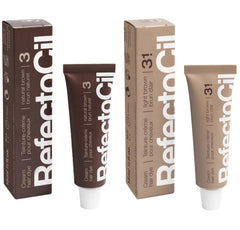 RefectoCil cream hair dye tubes front view for quick professional color prep