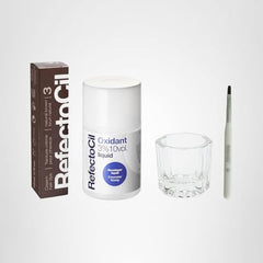 RefectoCil mixing brush and dish for precise, mess-free application